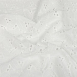 Ткань шитье TBY-Y879-01 100г/м2 100% хлопок шир.150см цв.белый рул.10м