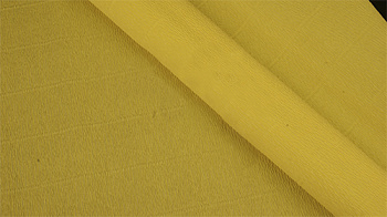 Бумага гофрированная Италия 50см х 2,5м 140г/м² цв.974 желтый