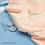 Нитки IDEAL бытовые 40/2 полиэстер 366м цв.107 экрю уп.10шт