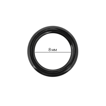 Кольцо для бюстгальтера d08мм пластик ARTA.F.SF-0-2 цв.170 черный, уп.50шт