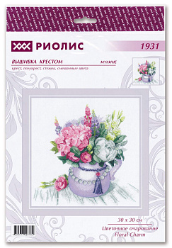 Набор для вышивания РИОЛИС арт.1931 Цветочное очарование 30х30 см