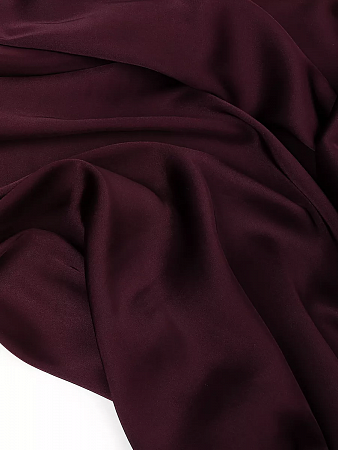 Ткань шелк Армани 90г/м² 97% ПЭ 3% Спандекс шир.150см арт.TBYArm-117 цв.117 бордо (сливовое вино) уп.2м