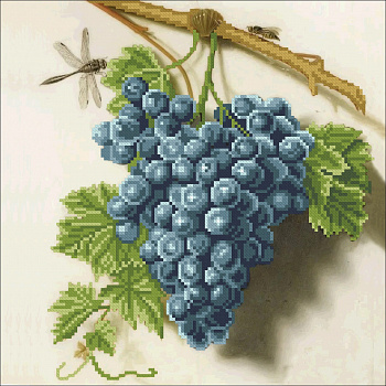 Рисунок на ткани КОНЁК арт. 1475 Виноградная лоза 30х30 см