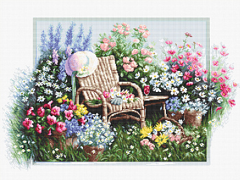 Набор для вышивания LUCA-S арт. B2344 Цветущий сад 43х28 см