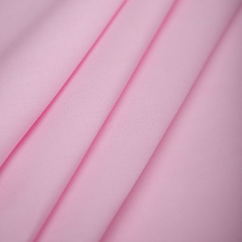 Ткань рубашечная 120 г кв.м 65% полиэстер, 35% хлопок шир.150 см арт.Р.30607.05 цв.05 розовый уп.25м (±5м)