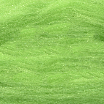 Шерсть для валяния КАМТ Лента для валяния (шерсть п/т 100%) 1х50г/2,1м цв.045 зеленое яблоко