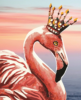 Набор Колор Кит картина алмазная арт.КК.M001 Королевский фламинго 17х21