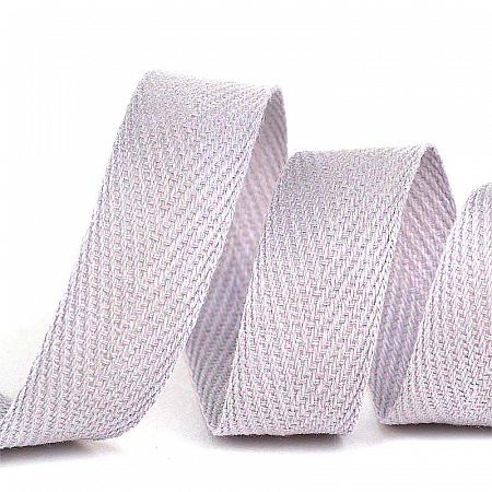 Лента-тесьма 15мм киперная 3,8г хлопок TBY.CT цв.S154 св.серый  уп.50м