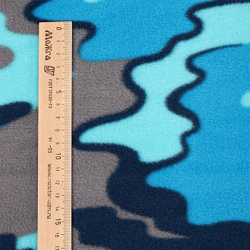 Ткань флис 2-х ст. FL-240.ca.blue 240 г/м² 100% ПЭ шир.150см синий уп.1м