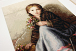 Набор для вышивания LUCA-S арт. G513 Девочка с цветами 20,5х30 см