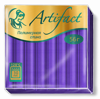 Полимерная глина Артефакт арт.АФ.821783/F6360 флуоресцентный цв.Фиолетовый 56 г