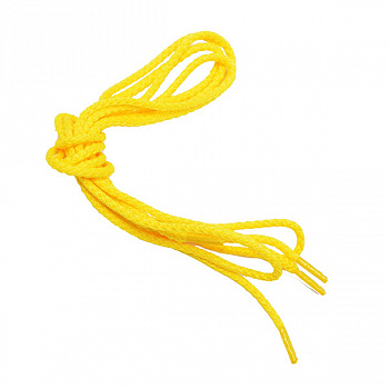 Шнурки круглые 3 мм ШО-6 длина 80 см, компл.2шт, цв.ярк.желтый