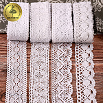 Набор вязаного кружева Kruzhevo №2 цв.белый (4 дизайна по 4,5м)