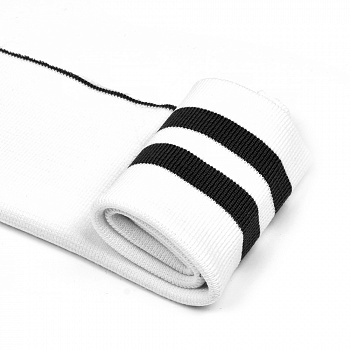 Подвяз трикотажный, полиэстер, арт. SD.208, 16х90 см, цв белый с черными полосками уп.10шт.