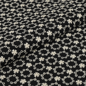 Ткань шитье TBY-8010-07 100г/м2 100% хлопок шир.150см цв.черный рул.14,62м