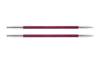 29255 Knit Pro Спицы съемные для вязания Royale 4мм для длины тросика 28-126см, ламинированная береза, розовая фуксия, 2шт