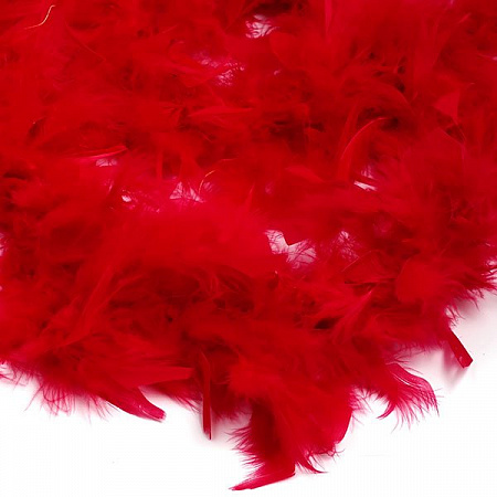 Боа - перо TBY арт.50-32 уп.50±3г цв.красный дл.2м