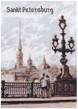 Набор для вышивания ПАЛИТРА арт.08.038 На Троицком мосту 19х27 см