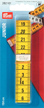 282101 PRYM Измерительная лента с сантиметровой шкалой, Юниор, 0,3х19х150см, цветной