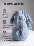 Карабин металл TBY.107910 Ø30мм (внутр. 20мм) цв.никель уп.2шт