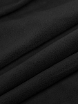 Ткань флис 2-х ст. TBY-0290-F322 290 г/м² 100% ПЭ шир.150см  цв.F322 черный рул.24кг
