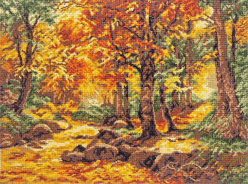 Набор для вышивания ПАЛИТРА арт.08.030 Осенний пейзаж 36х26 см