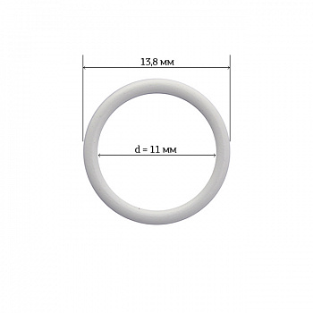 Кольцо для бюстгальтера Ø11мм металл ARTA.F.2830 цв.001 белый, уп.50шт