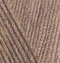 Пряжа для вязания Ализе Cotton gold (55% хлопок, 45% акрил) 5х100г/330м цв.688 кофейно-бежевый
