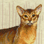 Набор для вышивания РИОЛИС арт.1671 Абиссинские кошки 40х40 см