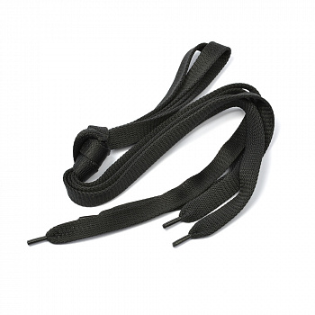 Шнурки плоские 14 мм 06с2341 длина 120 см, компл.2шт, цв. черный