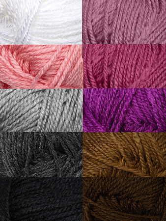 Набор пряжи для вязания Magic4Hobby Детская (100% акрил) 10х50 г/150м ассорти 2