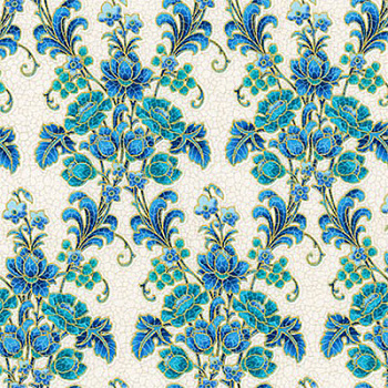 Ткань для пэчворка PEPPY Villa Romana 146 г/м² 100% хлопок цв.SRKM-17051-78 PEACOCK уп.50х55 см