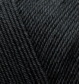 Пряжа для вязания Ализе Bahar (100% мерсеризированный хлопок) 5х100г/260м цв.060 черный