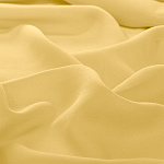 Ткань креп-шифон арт.TBY.8021-032 плот.105г/м2 100% ПЭ шир. 150см цв.32 бледно-желтый уп.5м