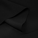 Ткань шелк Армани 120г/м² 97% ПЭ 3% Спандекс шир.150см арт.TBYArm-016 цв.16 черный уп.1м