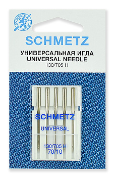 Иглы для бытовых швейных машин Schmetz стандартные 130/705H №80, уп.10 игл