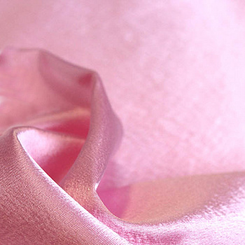 Ткань креп сатин 140г/м² 100% ПЭ шир.150см арт.Л4000 цв.211 св.розовый уп.5м