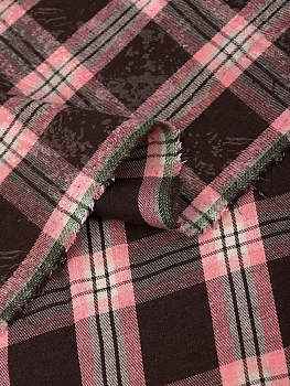 Ткань рубашечная фланель вареная 150 г/м² 80% пэ, 20% хлопок шир.150 см арт.TBY.Fl.C750 розовый рул.25м