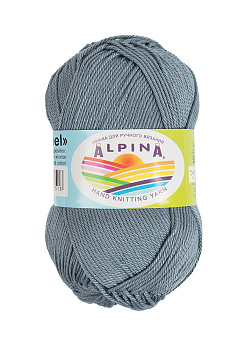 Пряжа ALPINA ANABEL (100% мерсеризованный хлопок) 10х50г/120м цв.091 серо-т.синий