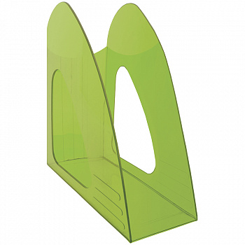Лоток для бумаг вертикальный Berlingo Mega top, тонированный зеленый