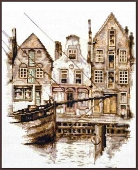 Набор для вышивания ПАЛИТРА арт.08.014 Старый Амстердам 25х28 см