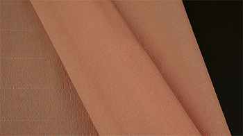 Бумага гофрированная Италия 50см х 2,5м 140г/м² цв.948 бледно-розовая