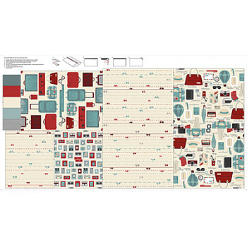 Ткань для пэчворка PEPPY 4505 Panel 146 г/м² 100% хлопок цв.48 уп.60х110 см