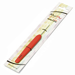 30901 Knit Pro Крючок для вязания с эргономичной ручкой Waves 2мм, алюминий, серебристый/розмарин