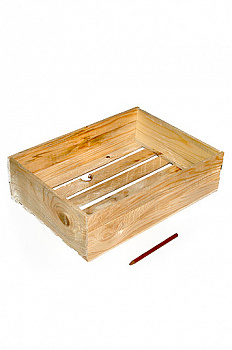 Коробка деревянная 122 прямоуг. (35х25х10см)