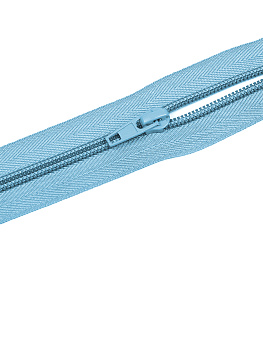 Молния MaxZipper пласт. спираль №5-N 60см цв.F184 голубой уп.10шт