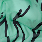 Ткань Шифон-шелк 50 г/м² 100% пэ шир.150 см арт.T.0316.06 цв.зеленый рул.35м