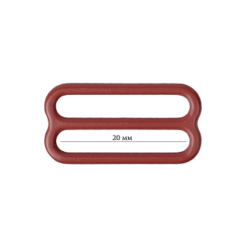 Пряжка регулятор для бюстгальтера 20мм металл ARTA.F.2829 цв.101 темно-красный, уп.50шт