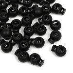 Фиксатор пластиковый для шнура TBY.0024 (15х19мм, 1 отв.5мм) цв.черный уп. 100шт