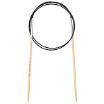 222503 PRYM Спицы круговые для вязания Prym 1530 2,5мм 80см, бамбук, натуральный